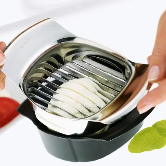 Rosle Stainless Steel Serrated Mozzarella and Tomato Slicer image {1}