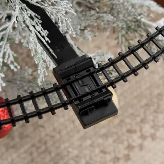 Qaba Electric Train Set for Kids with 2 Playing Forms, Battery-Powered Christmas Train Toy Set with Sounds & Lights, Gift Box for 3-8 Years Old image {5}