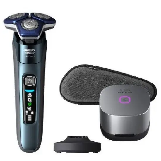 Philips Norelco Wet & Dry Men's Rechargeable Electric Shaver 7900 with UV Sanitizing Cube - S7889/91 image {10}