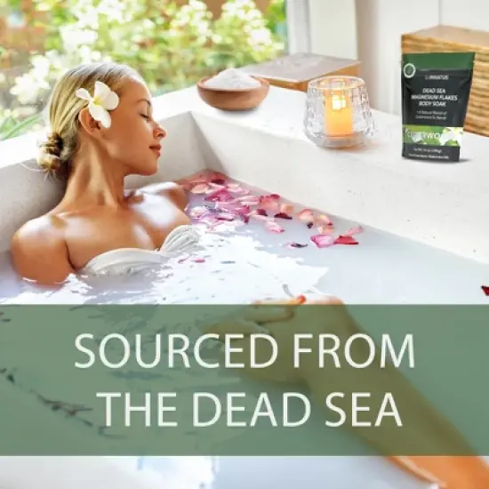 Pure Dead Sea Magnesium Flakes Restful Soak &ndash; Relaxing & Replenishing, Made in USA-IN-10323 image {3}