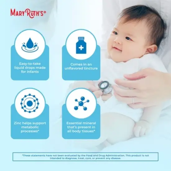 MaryRuth's Infant Zinc Drops, Unflavored, Org, 2 oz image {5}