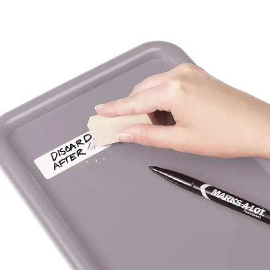 Avery Erasable Multi-Use Removable Labels, 7/8" x 2-7/8", White, Non-Printable, 80 Blank Labels Total (5429) image {2}