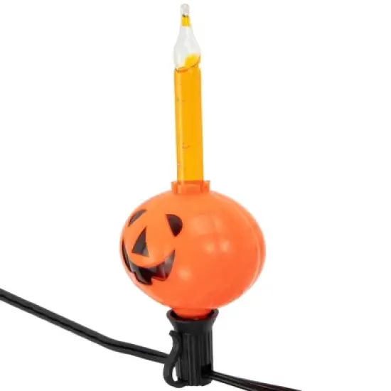 Northlight Jack O' Lantern Halloween Bubble Lights - 6' - Black Wire - 7ct image {2}