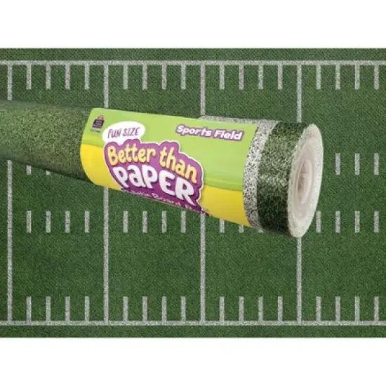 Teacher Created Resources&reg; Fun Size Better Than Paper&reg; Bulletin Board Roll, 18" x 12', Sports Field, Pack of 3 image {1}