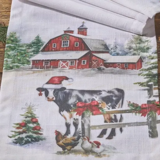 Park Designs Christmas At The Farm Table Runner 13" X 54" image {2}