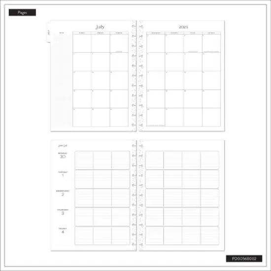 Happy Planner Timeless Teacher Big 2025-2026 12 Month Disc Bound Dated Planner image {9}