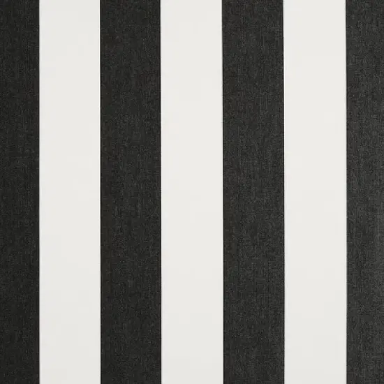 Sunbrella 2pk 6" x 24" x 12" Cabana Classic Lumbar Outdoor Throw Pillows Black/White image {2}