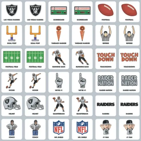 MasterPieces Officially Licensed NFL Las Vegas Raiders Matching Game for Kids and Families image {2}