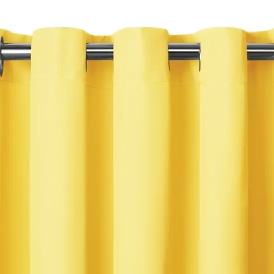 Connor Solid Indoor/Outdoor Single Window Curtain for Patio, Pergola, Porch, Cabana, Deck, Lanai - Elrene Home Fashions image {2}