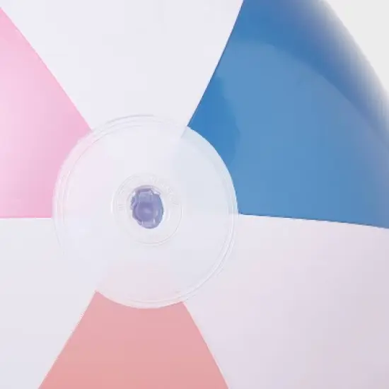 Large Beach Ball SMS - Sun Squad&trade;: Inflatable PVC Pool Toy image {2}