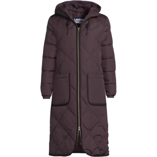 Lands' End Women's Insulated Quilted Primaloft ThermoPlume Maxi Winter Coat image {6}