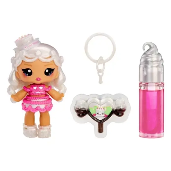 Yummiland Lip Gloss Doll: Sour Sweeties - Misty Cakes Includes DIY Lip Gloss + Removable Keychain image {7}