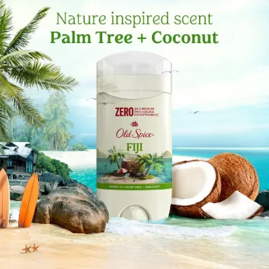 Old Spice Men's Solid Deodorant Fiji with Palm Tree Scent - Aluminum-Free 3oz/2pk image {4}