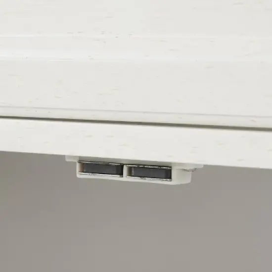 3pc Tara Sideboard and Pantry Set Distressed White - Crosley image {15}