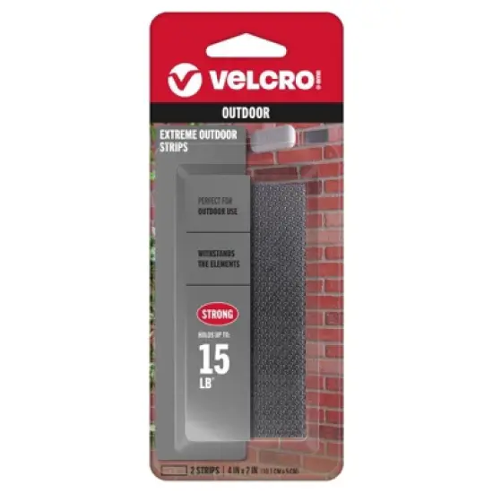 VELCRO Brand - Medium - Nylon - Hook and Loop Fastener - 4 in. - 2 Pack - Case of 6 image {1}