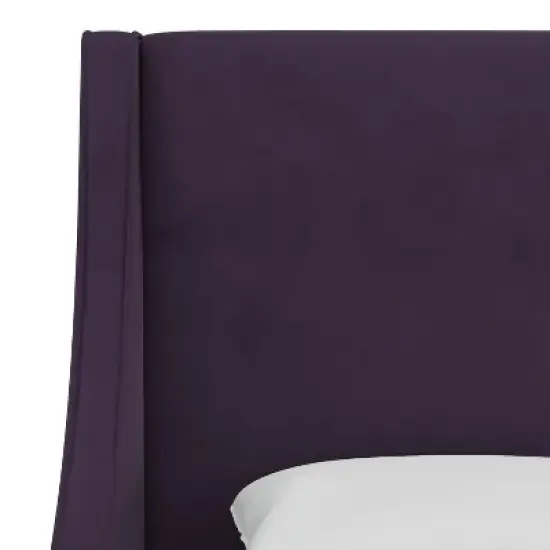 Dianna Swoop Arm Wingback Velvet Bed - Skyline Furniture image {3}