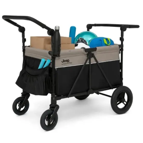 Jeep Gladiator 4-Seater Stroller Wagon by Delta Children - Black/Tan image {10}