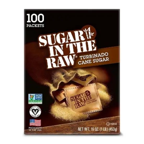 Sugar In The Raw Turbinado Cane Sugar Packets - 100ct/16oz image {6}