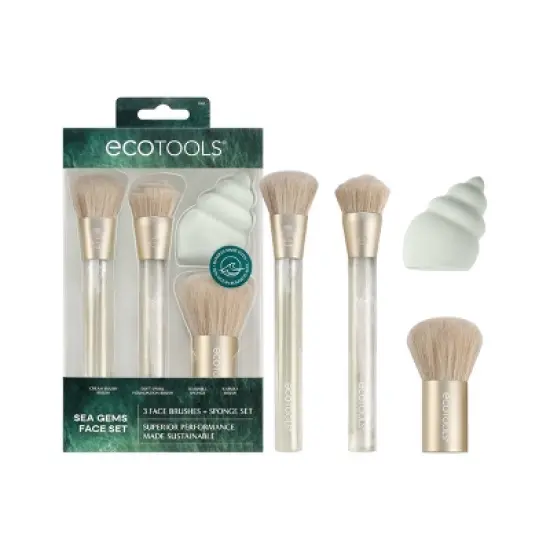 EcoTools Sea Gems Face Makeup Brush Set - 4ct image {8}