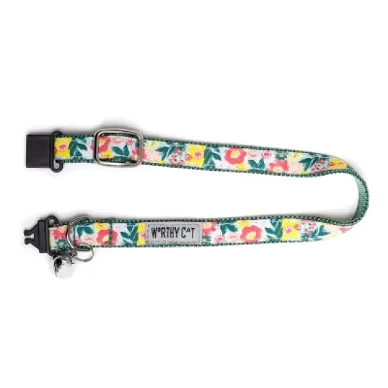 The Worthy Dog Spring Bouquet Breakaway Adjustable Cat Collar image {2}