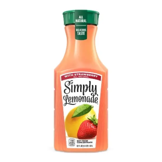 Simply Lemonade with Strawberry Juice - 52 fl oz image {10}