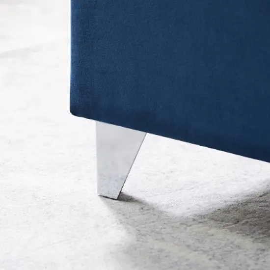 Button-Tufted Platform Bed with One Nightstand - ModernLuxe image {10}