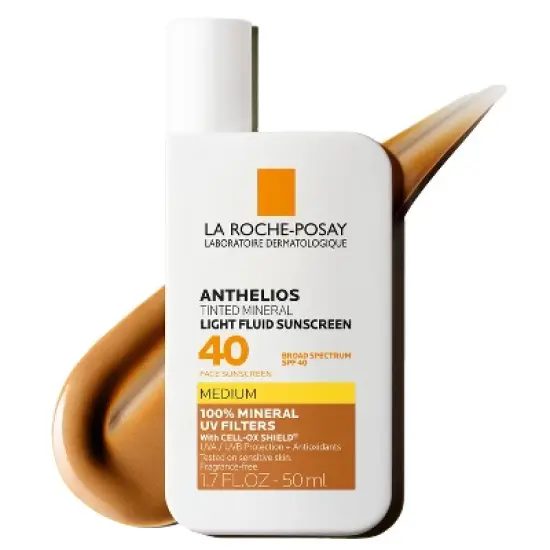 La Roche Posay Anthelios 40 Tinted Mineral Light-Fluid Sunscreen - 1.7 fl oz image {1}