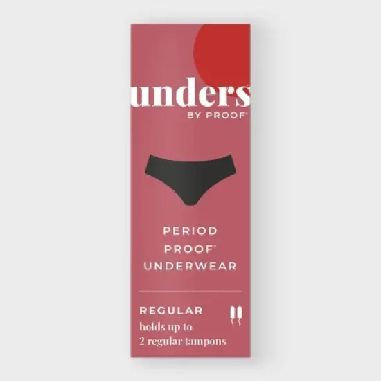 Unders by Proof Period Underwear Briefs - Regular Absorbency  - Black image {1}
