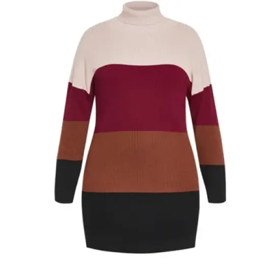 Women's Plus Size  Harper Sweater - magenta | CITY CHIC image {2}