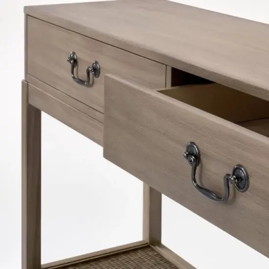 Brandeis Woven Console Table Brown - Threshold&trade; designed with Studio McGee image {3}