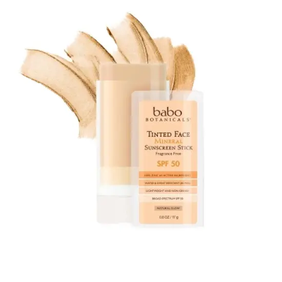 Babo Botanicals Tinted Face Mineral Sunscreen Stick - SPF 50 - 0.6oz image {3}