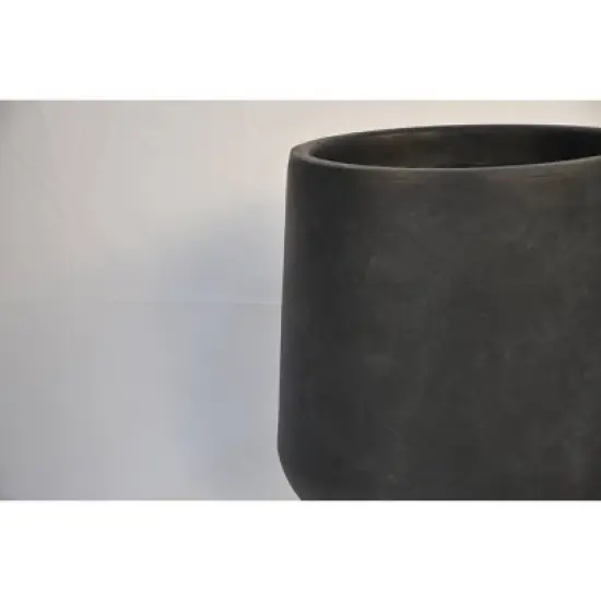 17.3" Tall Lightweight Concrete Modern Outdoor/Indoor Planter Charcoal - Rosemead Home & Garden, Inc. image {2}
