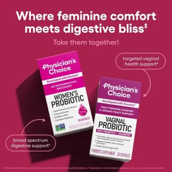Physician's Choice 50 Billion CFU Women's Probiotic Capsules image {5}