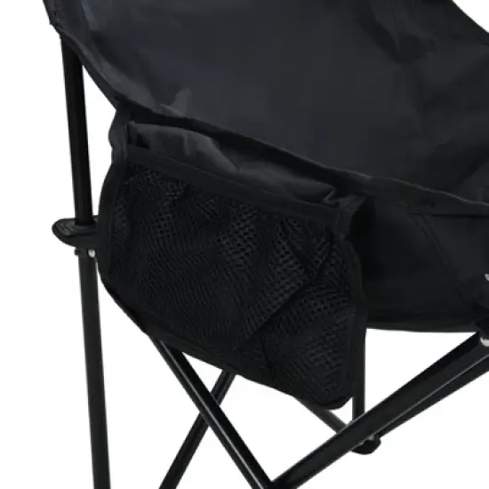 2PCS Outdoor Camping Chairs Folding/Portable, Carry Bag ,Black image {10}