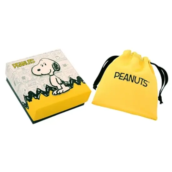 Peanuts Womens Snoopy Gold-Plated Sterling Silver Dog House Snoopy Necklace - Officially Licensed, 18'' image {5}