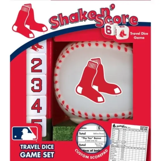 MasterPieces Officially Licsenced MLB Boston Red Sox Shake N' Score Dice Game for Age 6 and Up image {1}