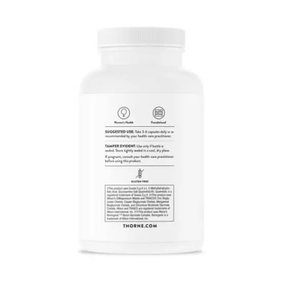 THORNE Women's Multi 50+ - Daily Multivitamin with Vitamins A, B6, B12, C, Zinc & More - Support Heart, Brain, Bone & Immune Health* - 180 Capsules image {2}
