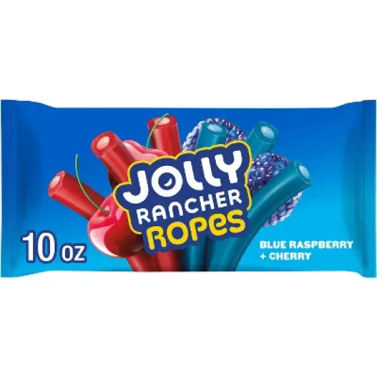 Jolly Rancher Ropes Blue Raspberry and Cherry Flavored Candy Laydown Bag - 10oz image {7}