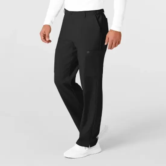 Wink Men's Flat Front Cargo Scrub Pant image {3}