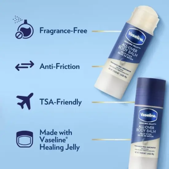 Vaseline All-Over Body Balm Stick Unscented - 1.4oz image {2}