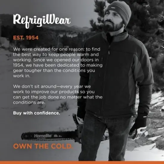 RefrigiWear Men's Windproof Water-Resistant Insulated Softshell Jacket image {5}