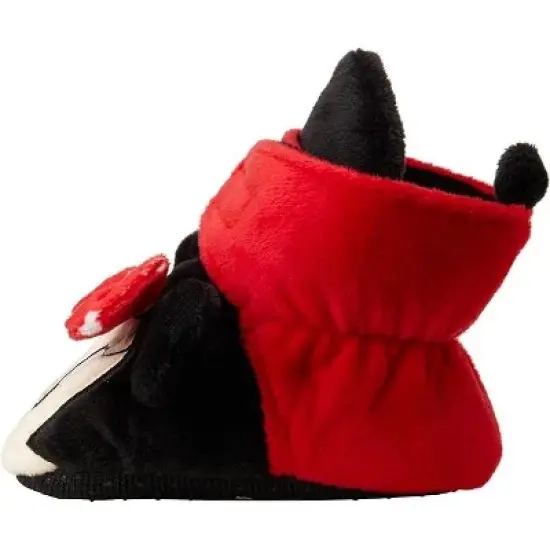 Disney Baby Girls' Minnie Mouse Booties - Soft Fleece Slipper Socks (Newborn/Infant 0-24M) image {1}