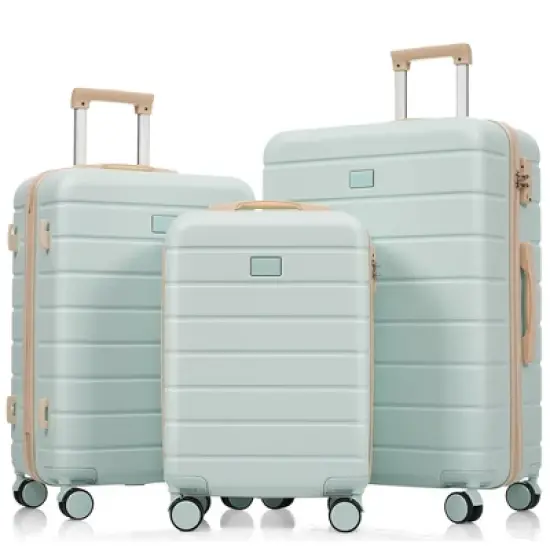 KTMBDW 3-Piece Set (20", 24", 28"), Hardshell Suitcases With Wheels, With Scratch-Resistant Surface, Four Multi-directional Wheels image {10}