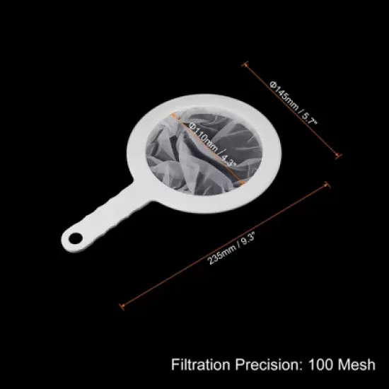 Unique Bargains Juice Coffee Food Filter Kitchen Strainer with Handle 1 Pc image {1}