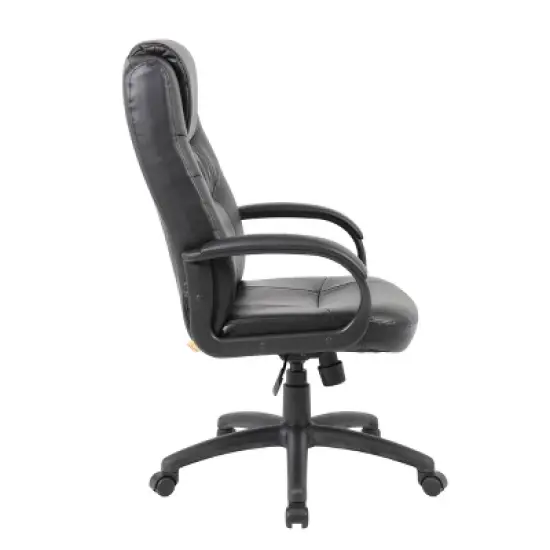 Executive High Back Leatherplus Chair Black - Boss Office Products image {2}