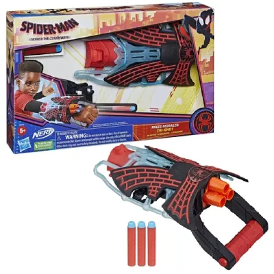 Marvel Spider-Man: Across the Spider-Verse Miles Morales Tri-Shot Blaster image {2}