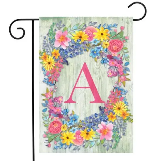 Briarwood Lane Spring Garden Flag 18x12.5 For Outdoor Spring Monogram Letter a Garden Flag Flag For Spring Garden Flag Flags For Outside image {1}