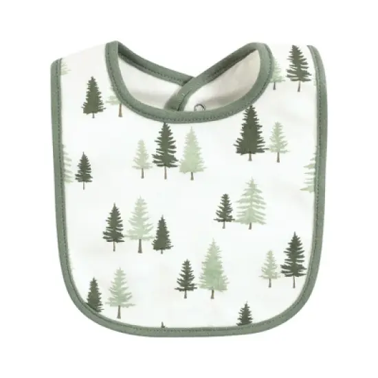 Hudson Baby Unisex Baby Cotton Bibs, Forest Animals, One Size image {11}