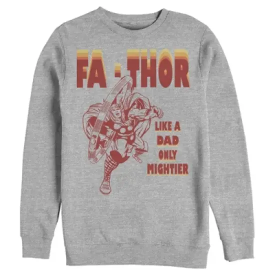 Men's Marvel Fa-Thor Like a Dad Only Mightier Comic Thor Sweatshirt image {3}