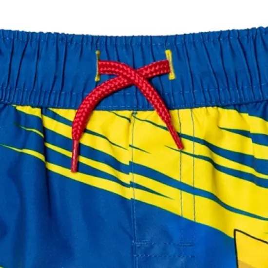 Pokemon Bulbasaur Charmander Squirtle Pikachu Pullover Rash Guard and Swim Trunks Outfit Set Toddler to Big Kid image {6}